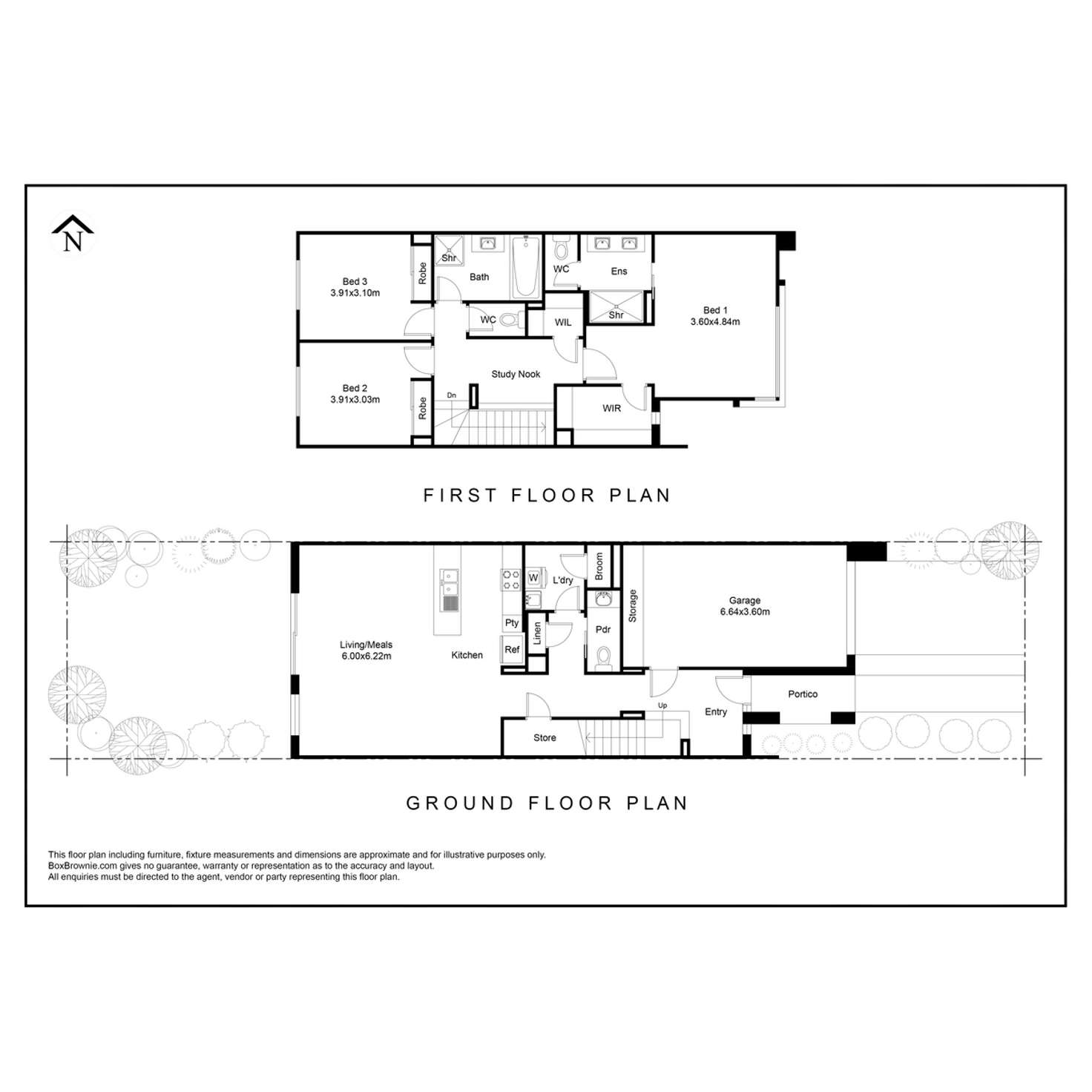 Floorplan of Homely townhouse listing, 3 Hardware Lane, Point Cook VIC 3030