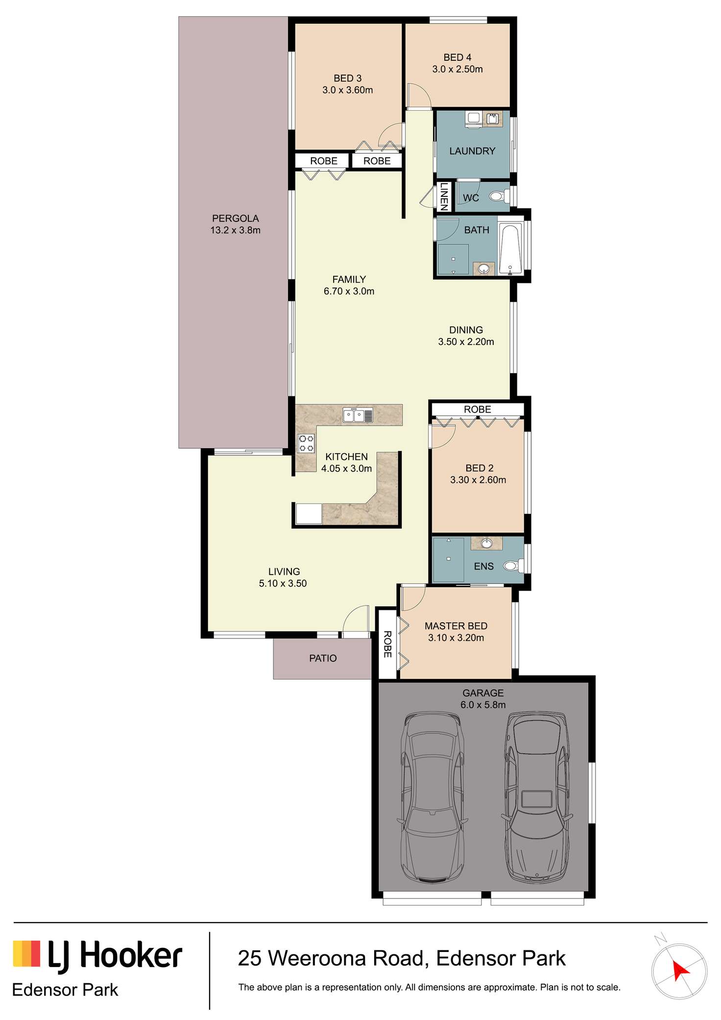 Floorplan of Homely house listing, 25 Weeroona Road, Edensor Park NSW 2176