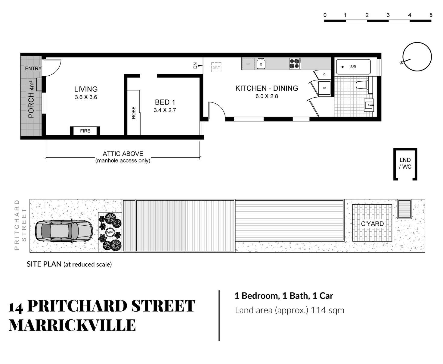 Floorplan of Homely house listing, 14 Pritchard Street, Marrickville NSW 2204