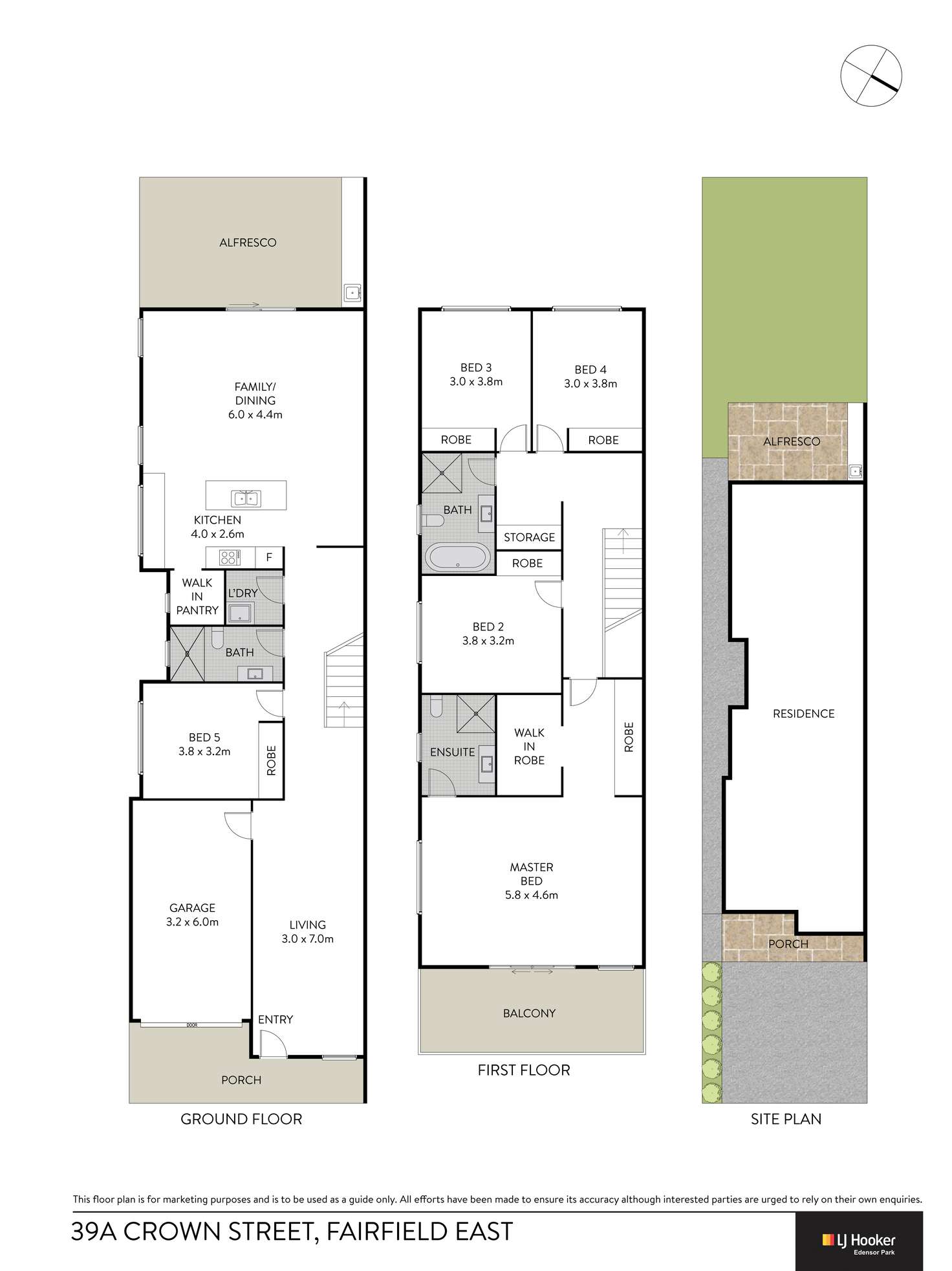 Floorplan of Homely house listing, 39A Crown Street, Fairfield East NSW 2165