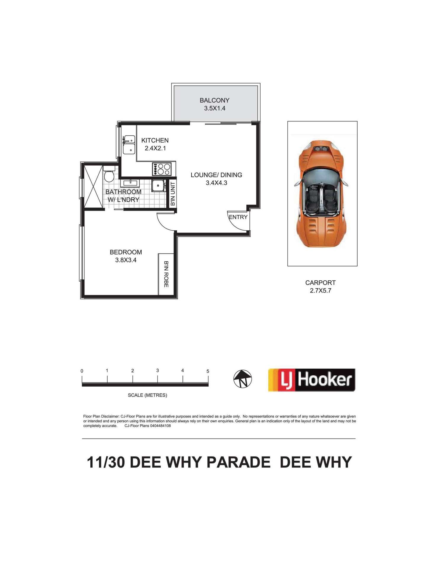 Floorplan of Homely apartment listing, 11/30 Dee Why Parade, Dee Why NSW 2099