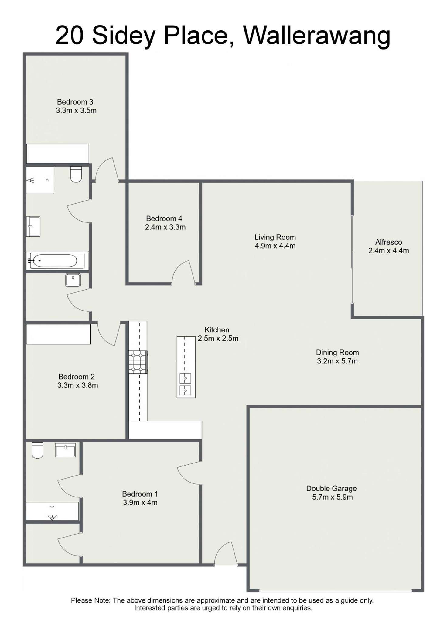 Floorplan of Homely house listing, 20 Sidey Place, Wallerawang NSW 2845