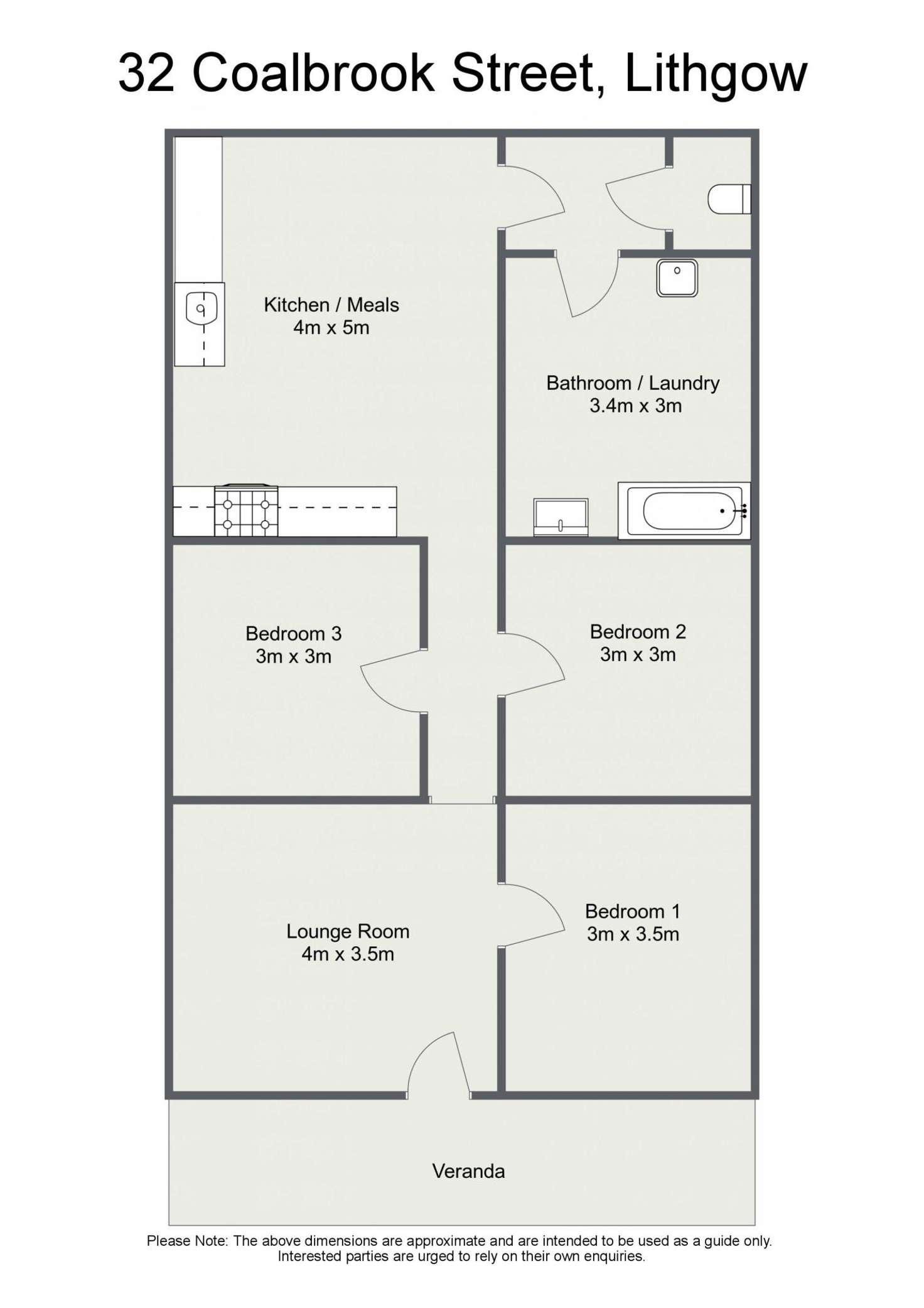 Floorplan of Homely house listing, 32 Coalbrook Street, Lithgow NSW 2790