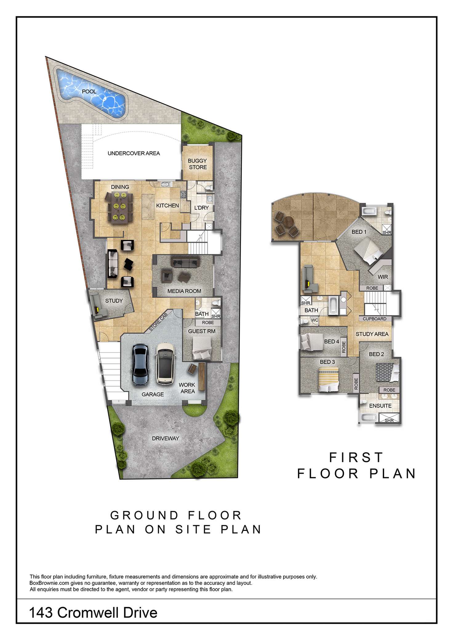 Floorplan of Homely house listing, 143 Cromwell Drive, Desert Springs NT 870