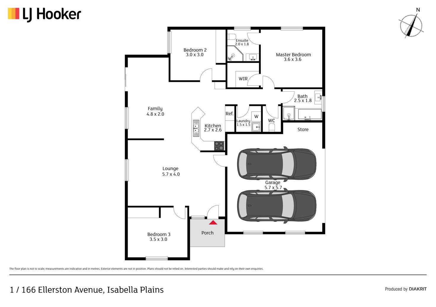 Floorplan of Homely townhouse listing, 1/166 Ellerston Avenue, Isabella Plains ACT 2905