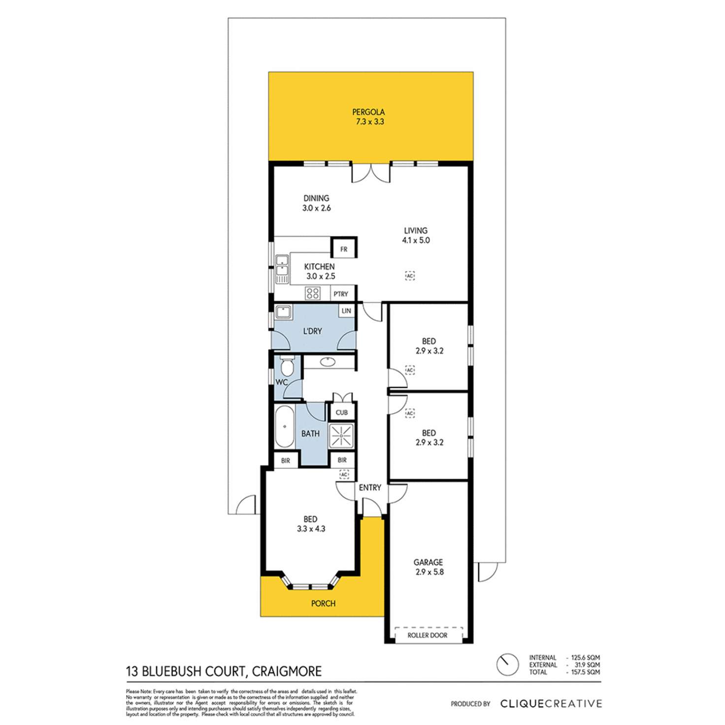 Floorplan of Homely house listing, 13 Bluebush Court, Craigmore SA 5114