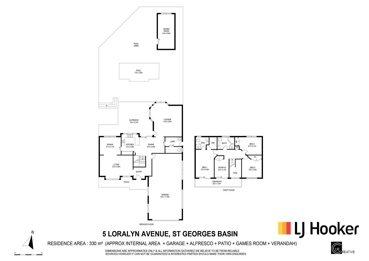 Floorplan of Homely house listing, 5 Loralyn Avenue, St Georges Basin NSW 2540