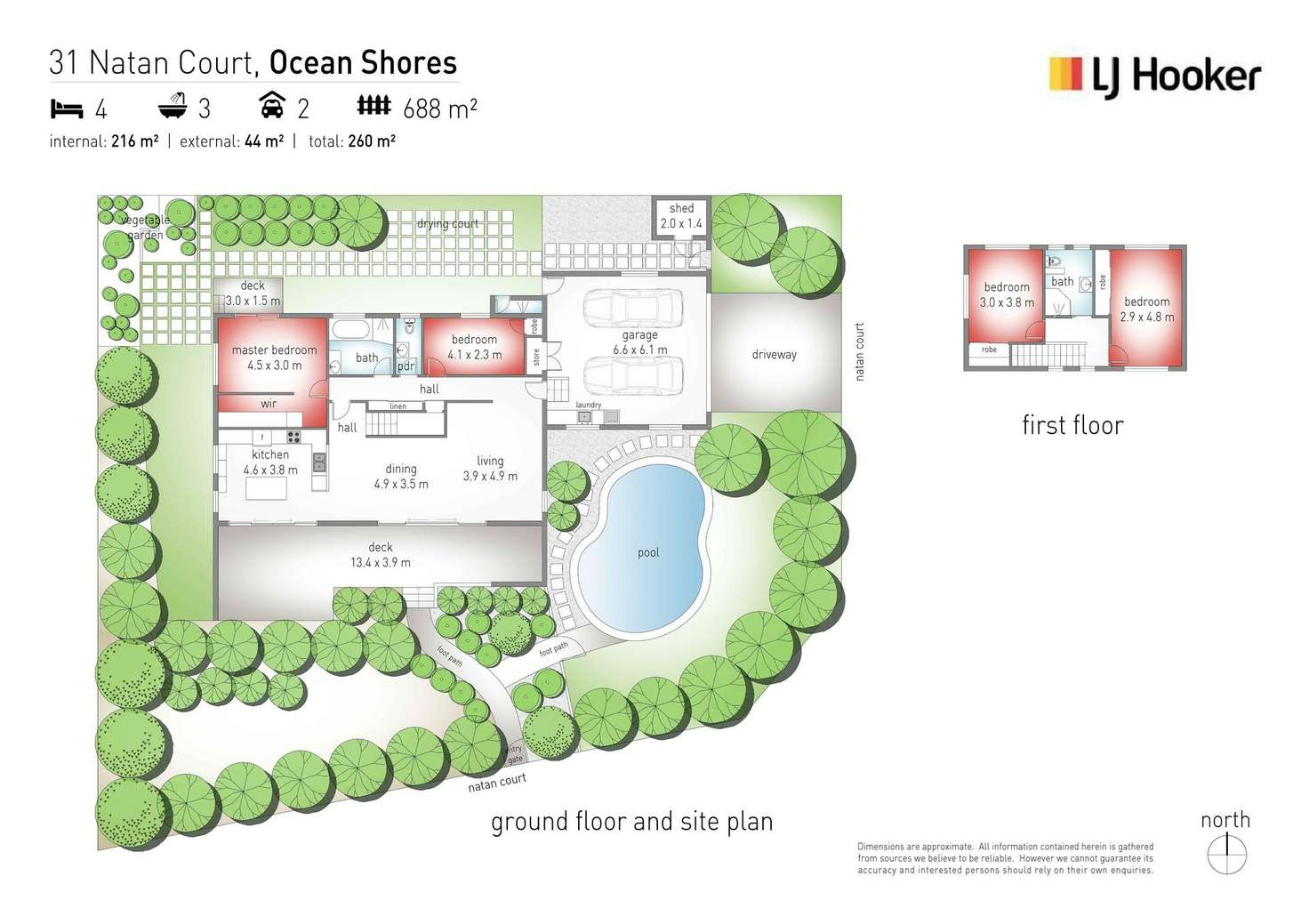Floorplan of Homely house listing, 31 Natan Court, Ocean Shores NSW 2483