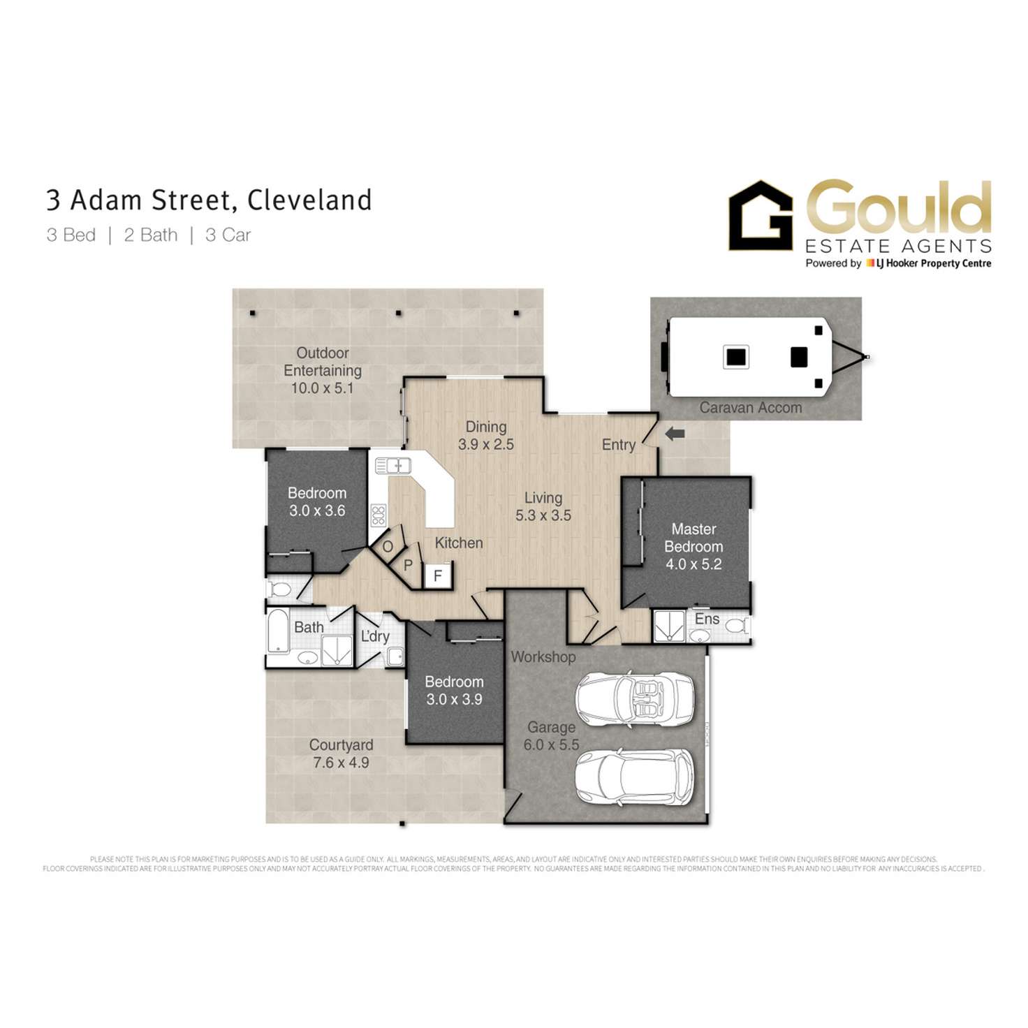 Floorplan of Homely house listing, 3 Adam Street, Cleveland QLD 4163