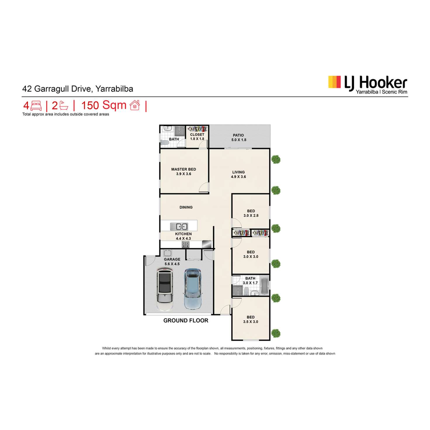 Floorplan of Homely house listing, 42 Garragull Drive, Yarrabilba QLD 4207