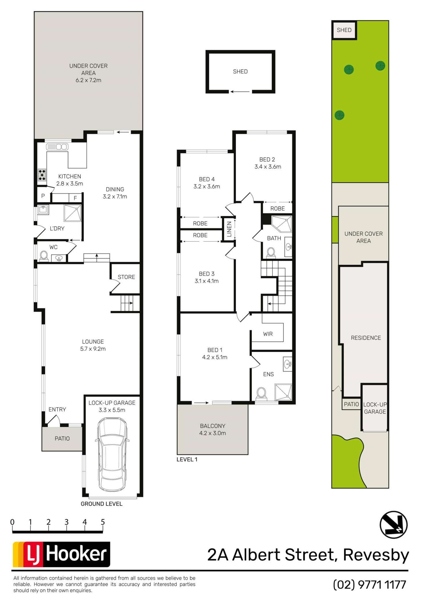 Floorplan of Homely semiDetached listing, 2A Albert Street, Revesby NSW 2212