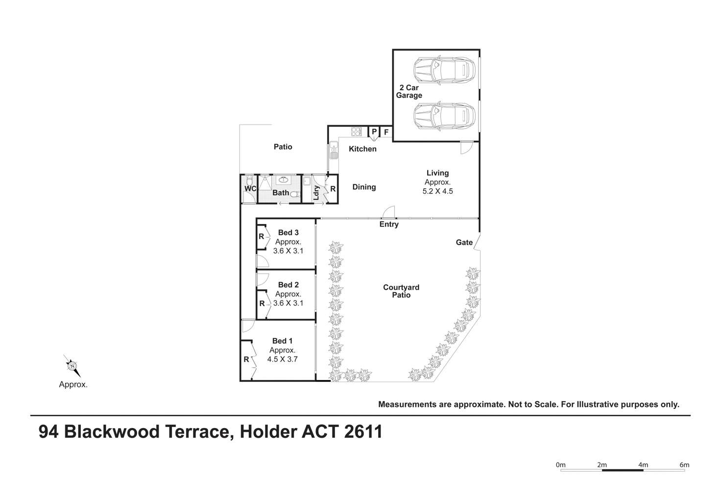Floorplan of Homely house listing, 94 Blackwood Terrace, Holder ACT 2611