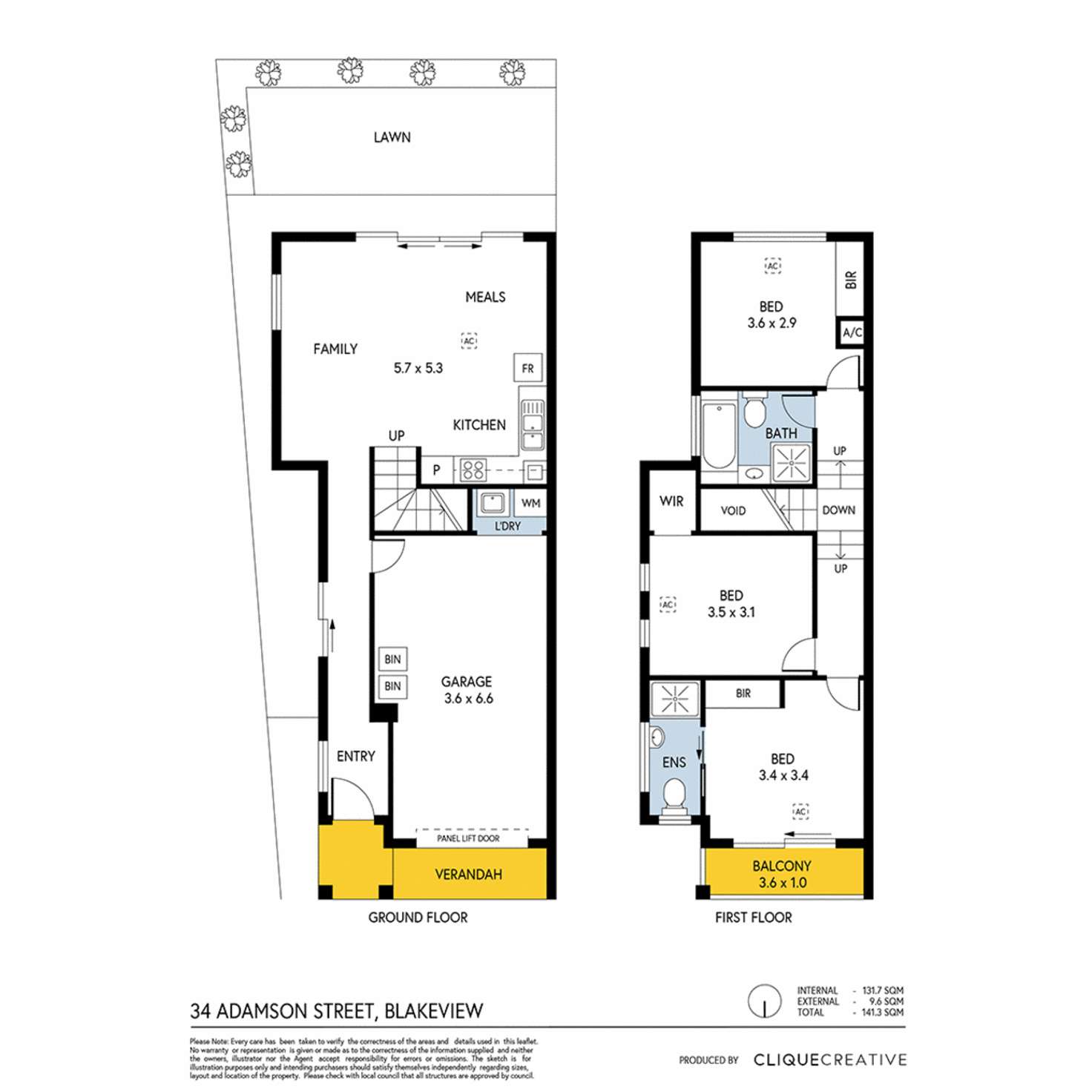 Floorplan of Homely house listing, 34 Adamson Street, Blakeview SA 5114