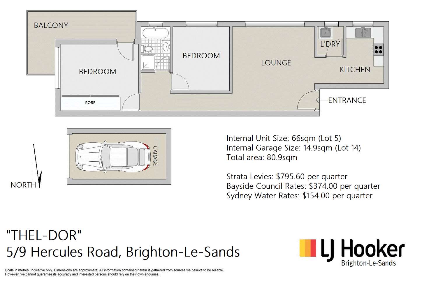 Floorplan of Homely unit listing, 5/9 Hercules Road, Brighton-Le-Sands NSW 2216