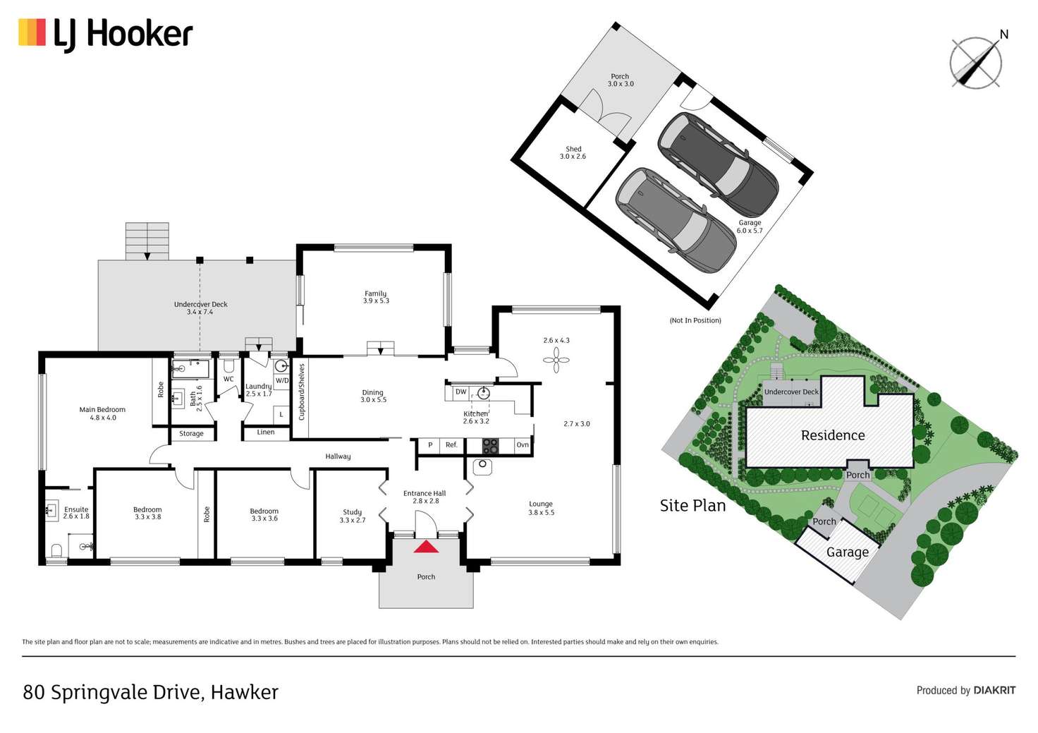 Floorplan of Homely house listing, 80 Springvale Drive, Hawker ACT 2614