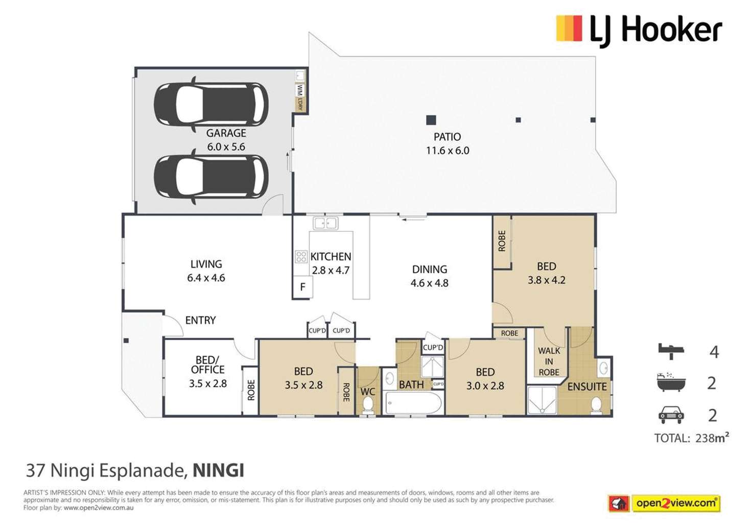 Floorplan of Homely house listing, 37 Ningi Esplanade, Ningi QLD 4511