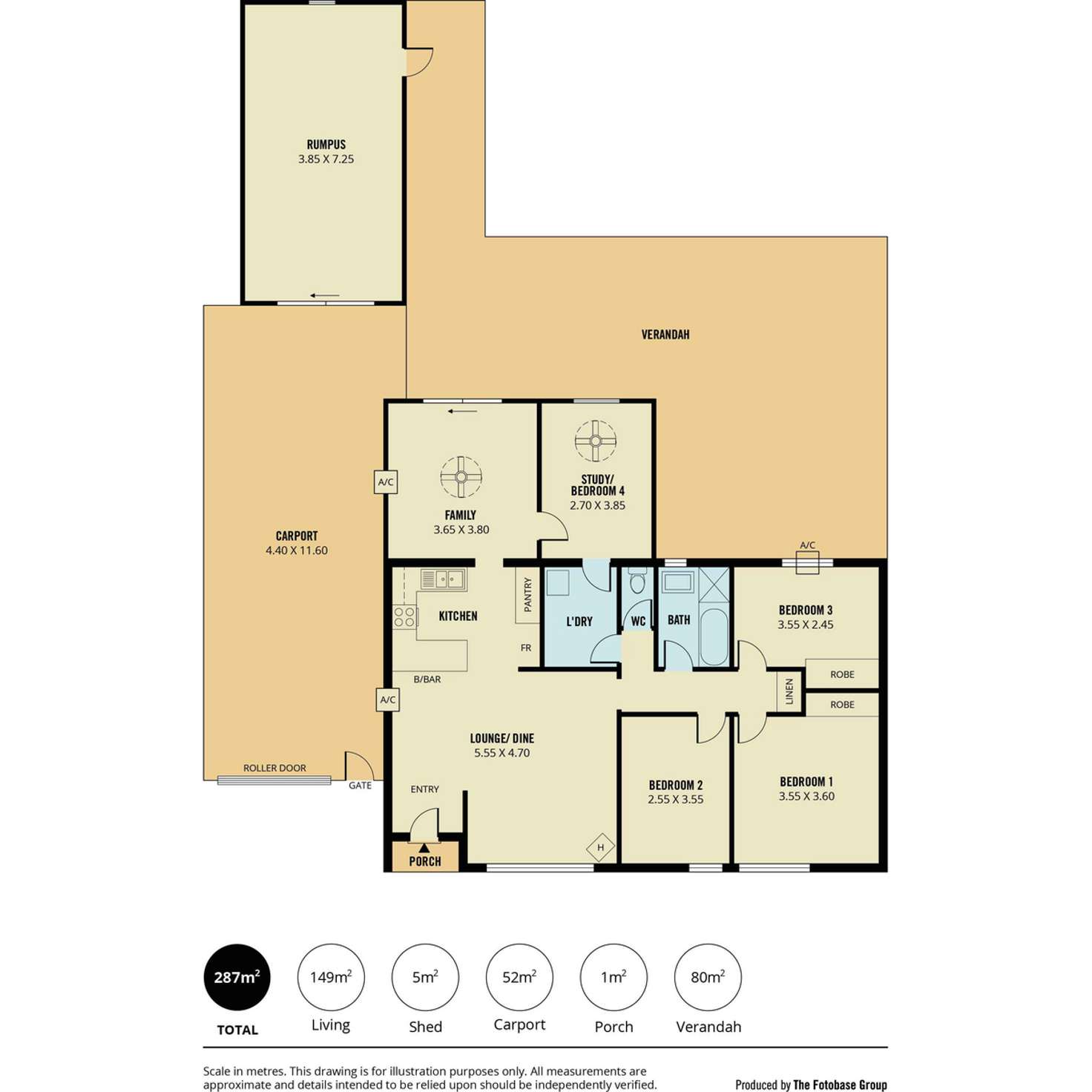 Floorplan of Homely house listing, 43 Ashton Road, Davoren Park SA 5113