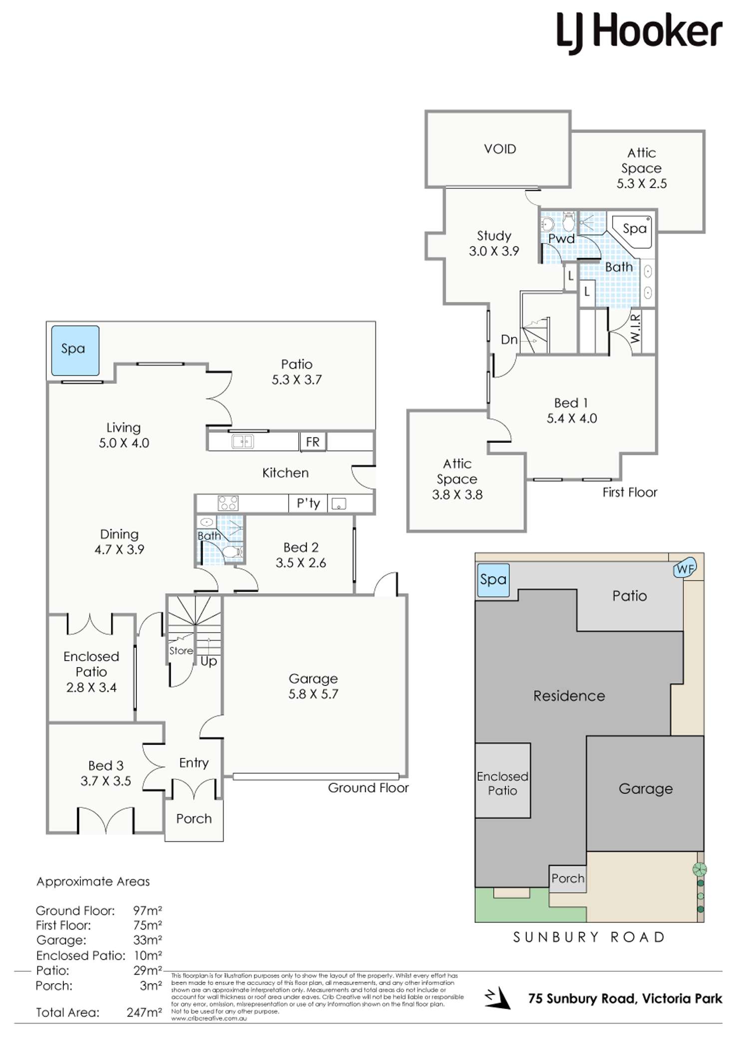 Floorplan of Homely house listing, 75 Sunbury Road, Victoria Park WA 6100