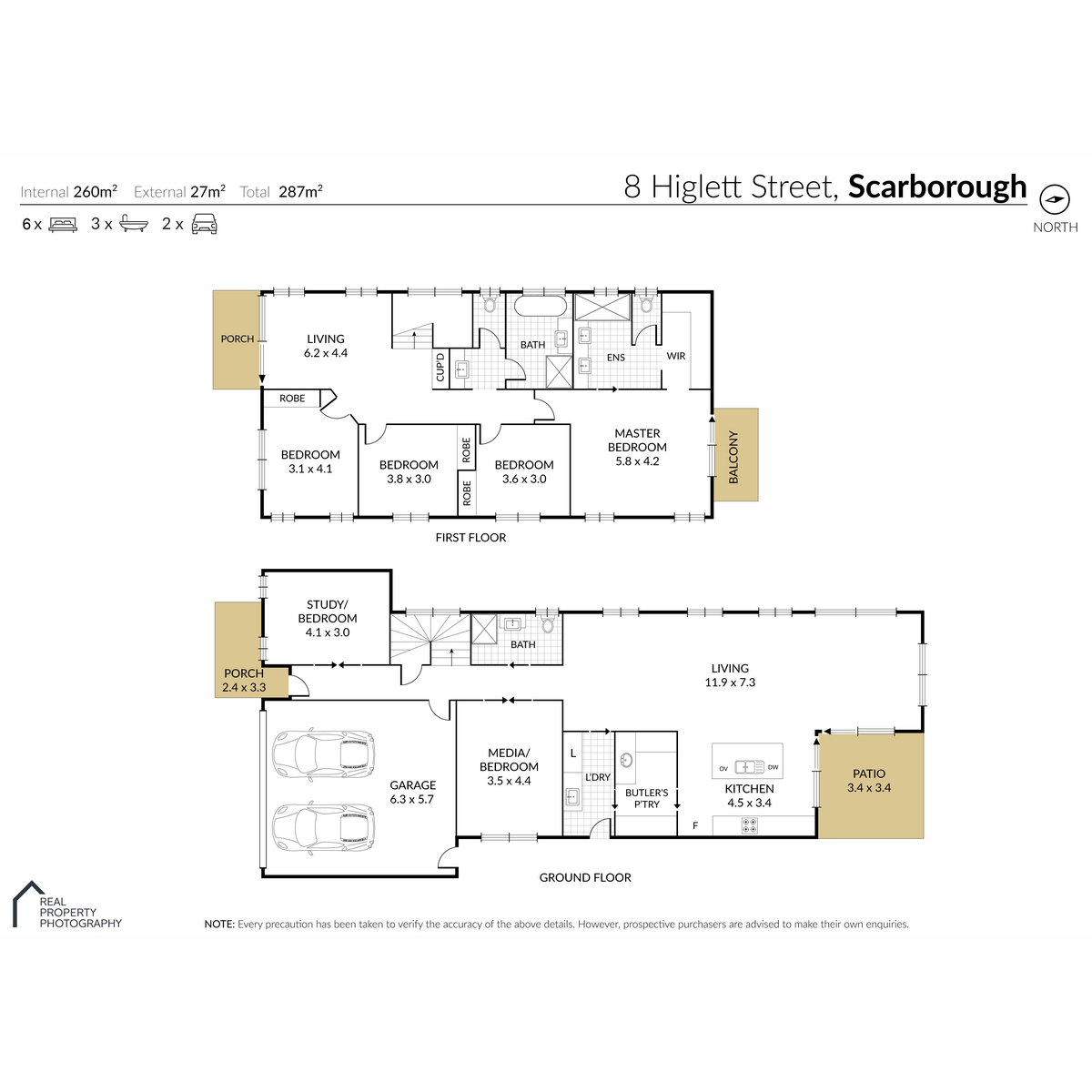 Floorplan of Homely house listing, 8 Higlett Street, Scarborough QLD 4020