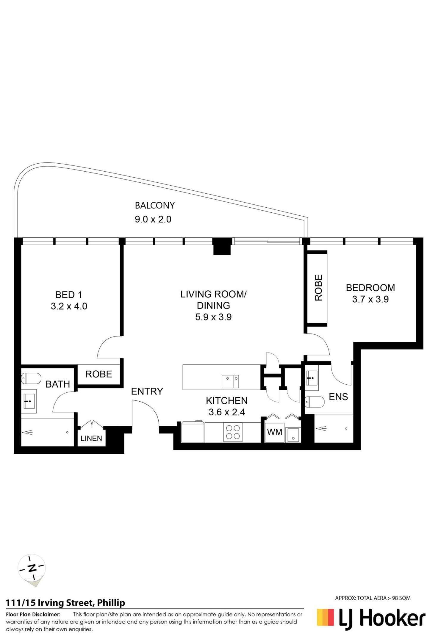 Floorplan of Homely apartment listing, 111/15 Irving Street, Phillip ACT 2606