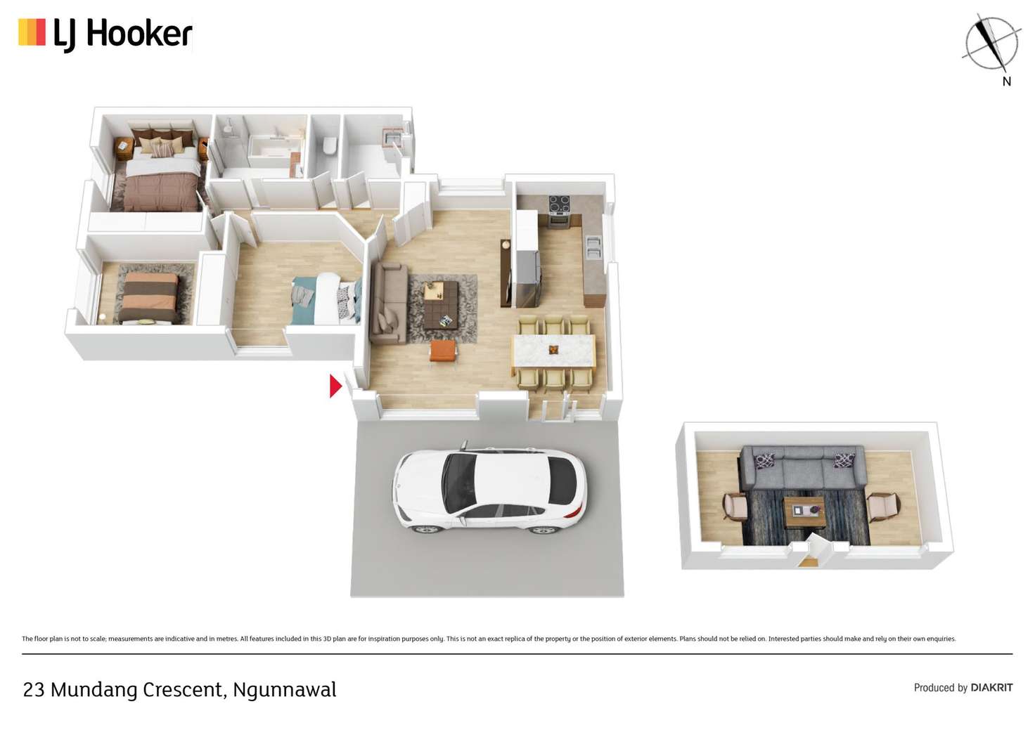 Floorplan of Homely house listing, 23 Mundang Crescent, Ngunnawal ACT 2913