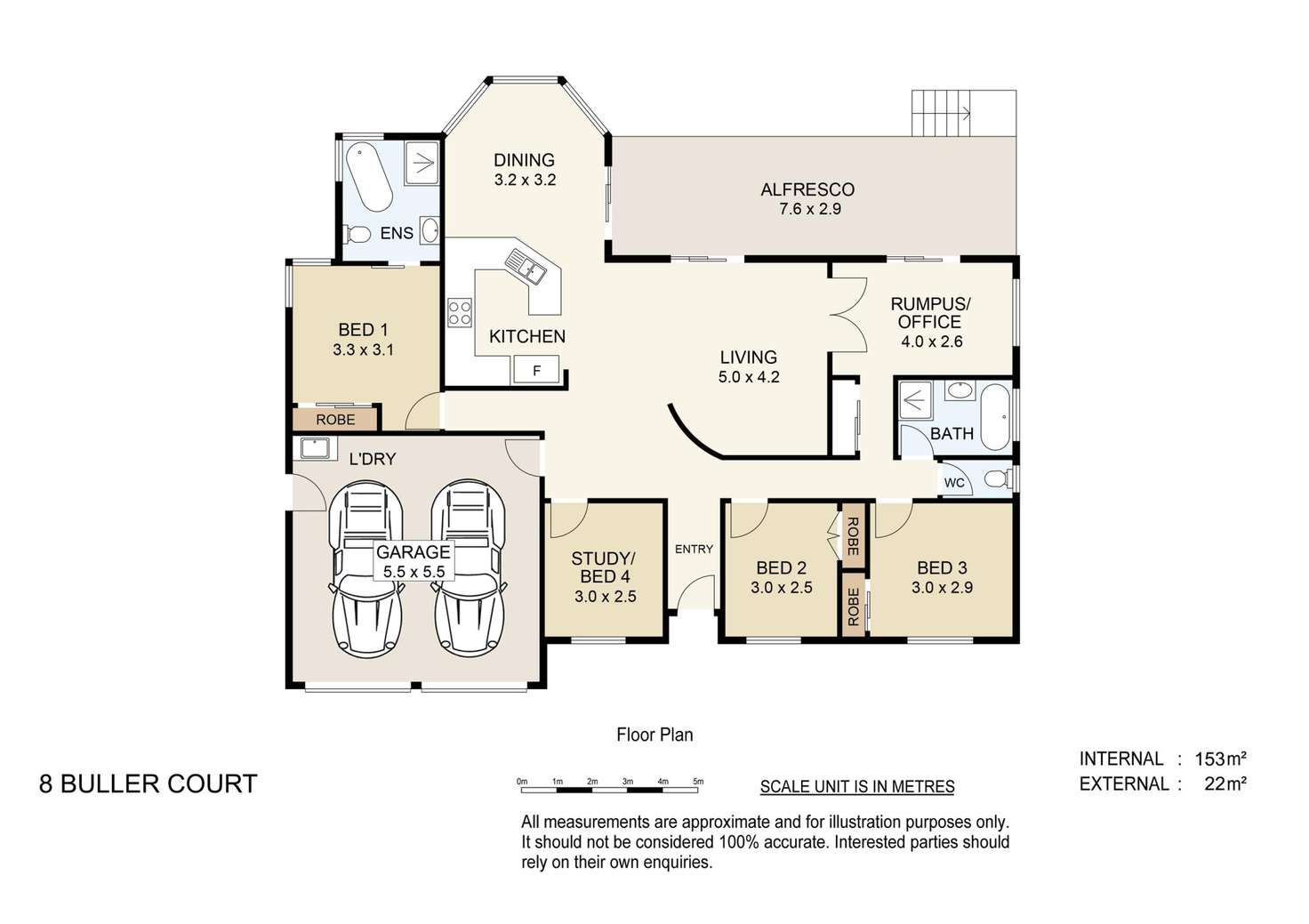 Floorplan of Homely house listing, 8 Buller Court, Beenleigh QLD 4207