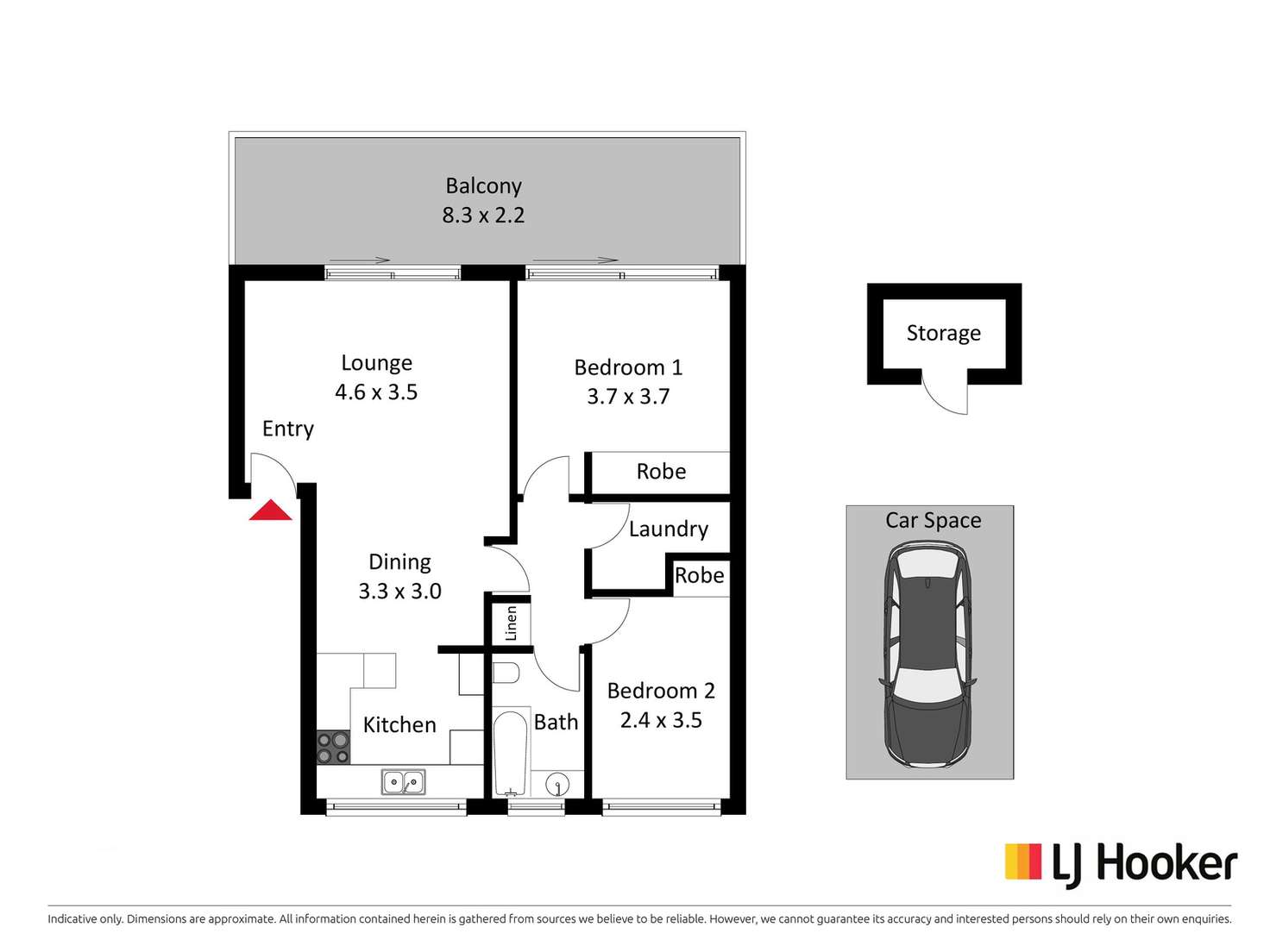 Floorplan of Homely apartment listing, 35/7 Medley Street, Chifley ACT 2606
