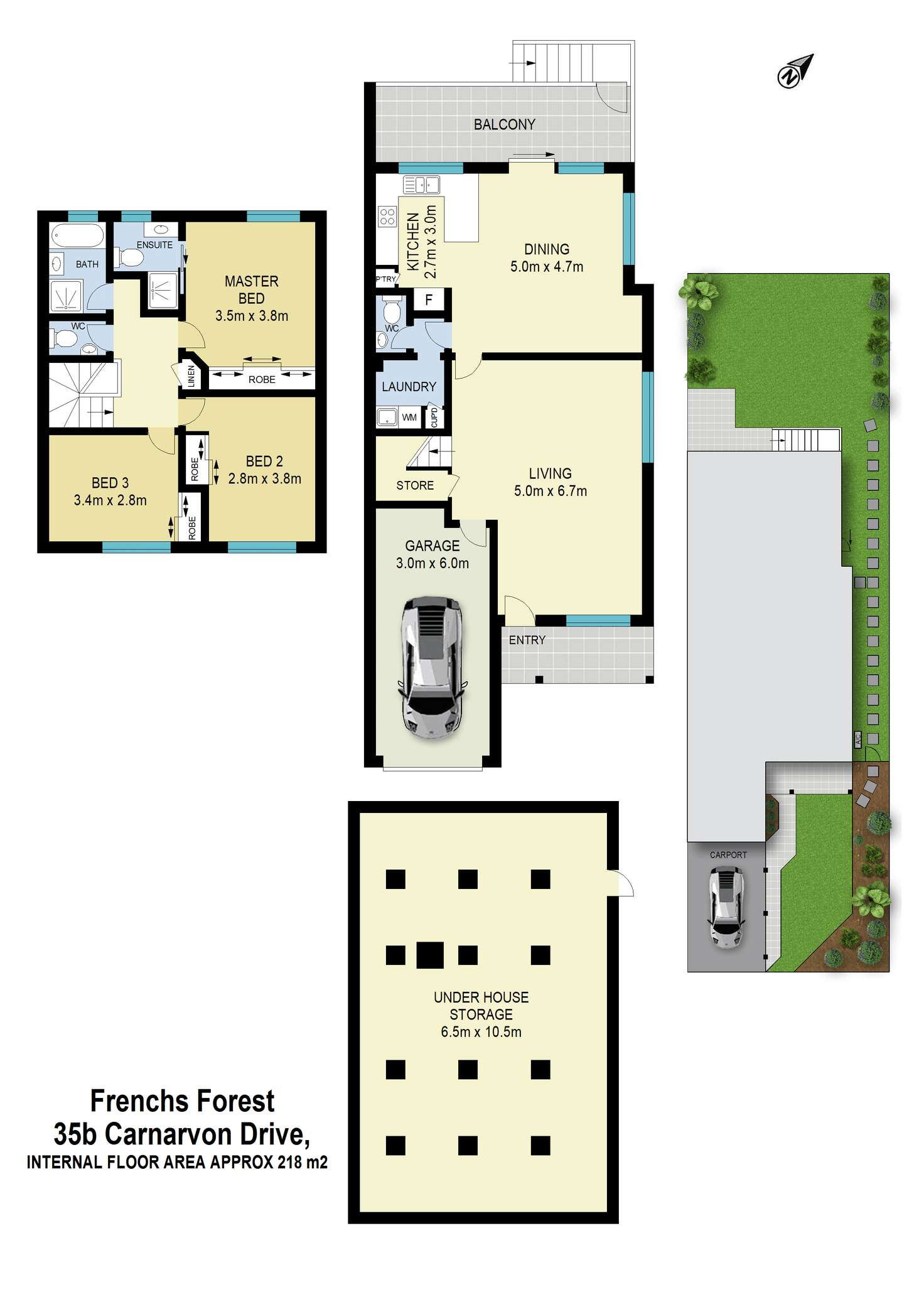 Floorplan of Homely townhouse listing, 35B Carnarvon Drive, Frenchs Forest NSW 2086