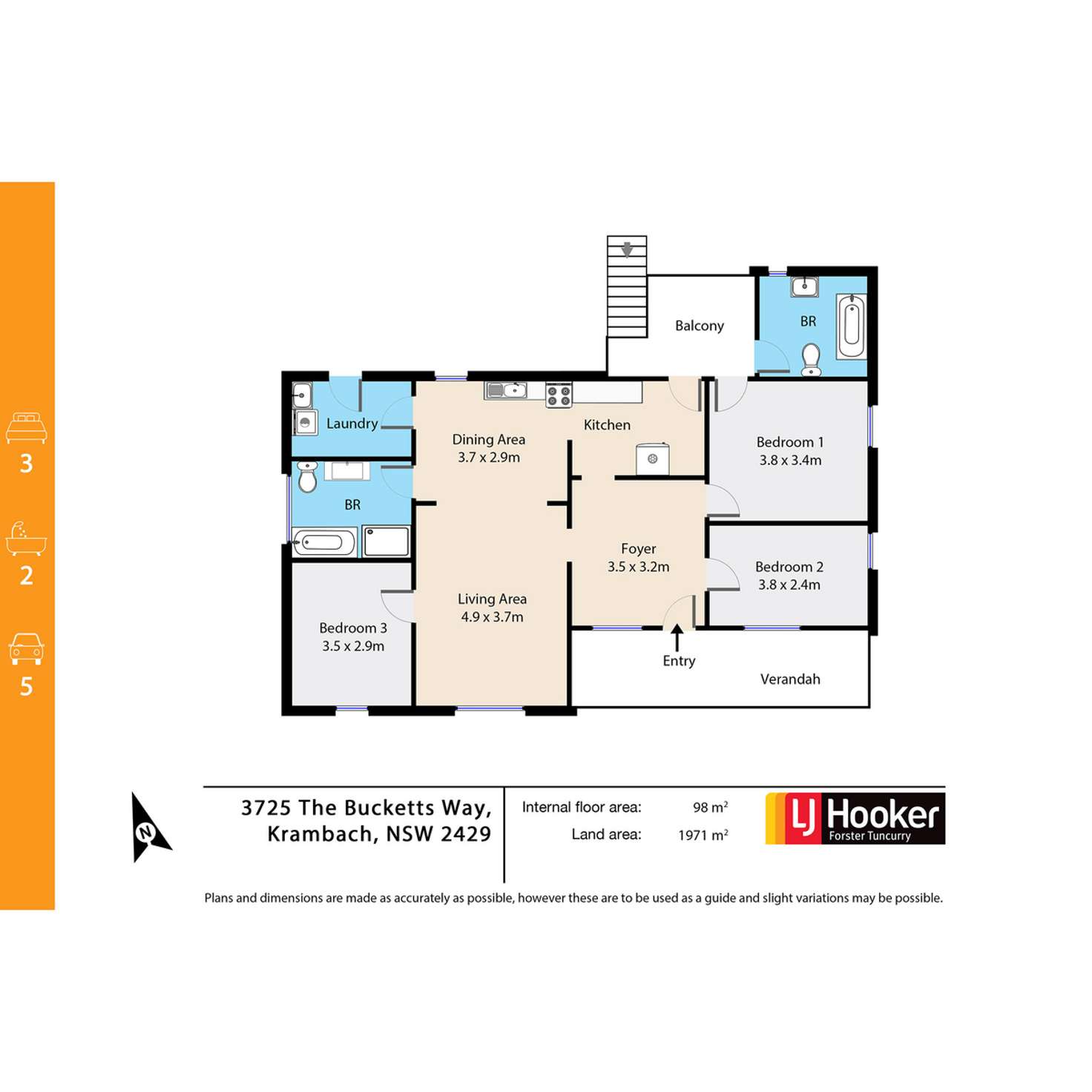 Floorplan of Homely house listing, 3725 The Bucketts Way, Krambach NSW 2429