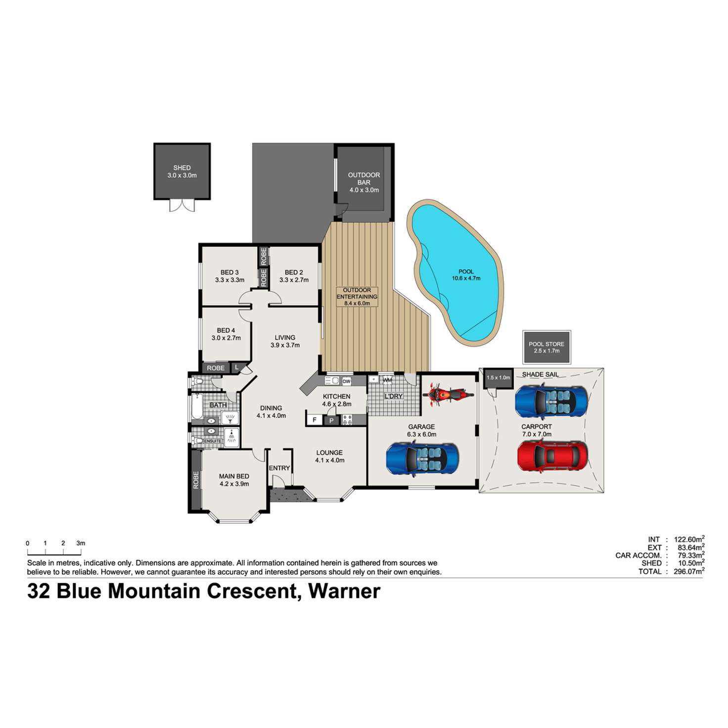 Floorplan of Homely house listing, 32 Blue Mountain Crescent, Warner QLD 4500