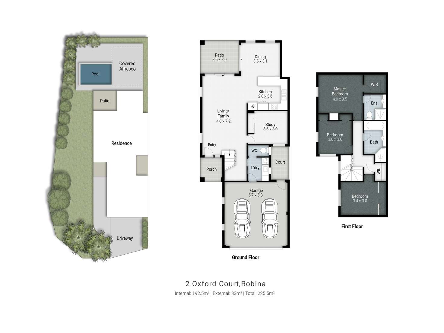 Floorplan of Homely house listing, 2 Oxford Court, Robina QLD 4226