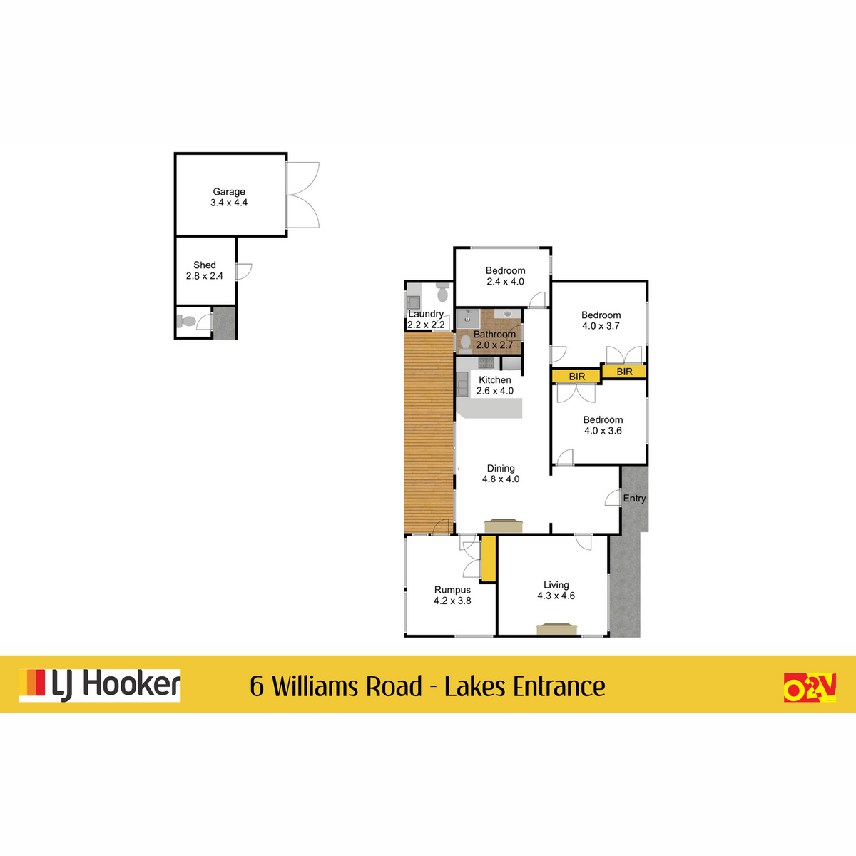 Floorplan of Homely house listing, 6 Williams Road, Lakes Entrance VIC 3909