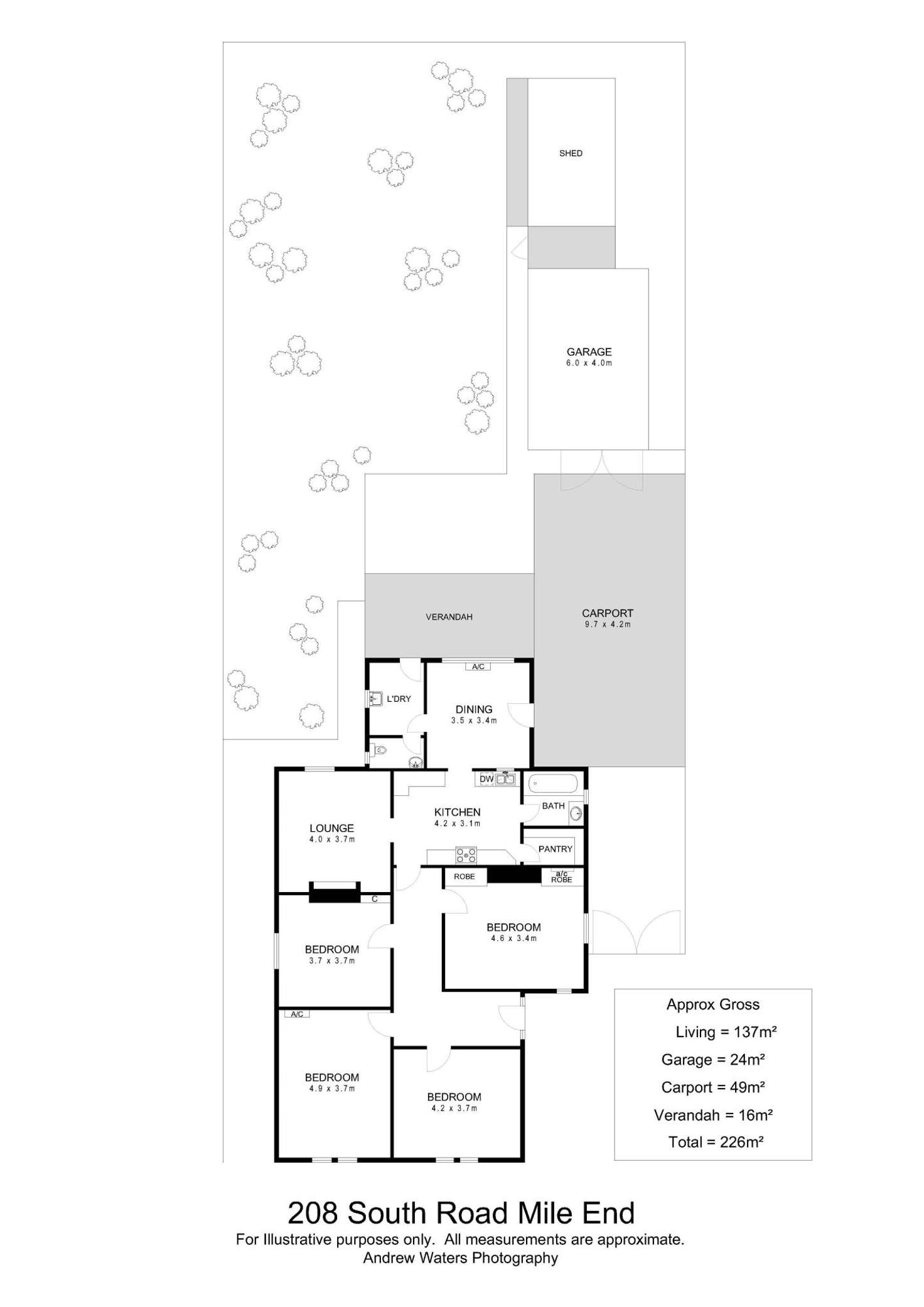 Floorplan of Homely house listing, 208 South Road, Mile End SA 5031