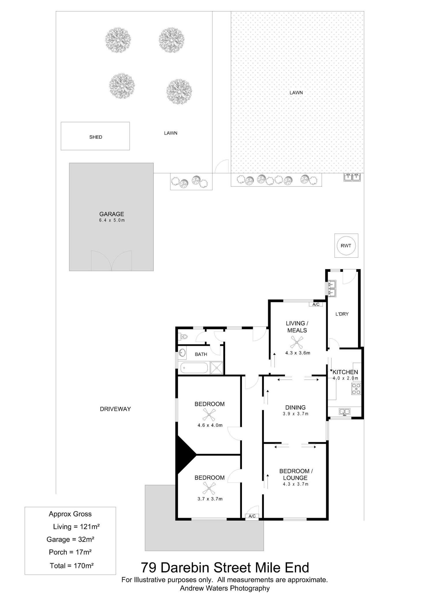 Floorplan of Homely house listing, 79 Darebin Street, Mile End SA 5031