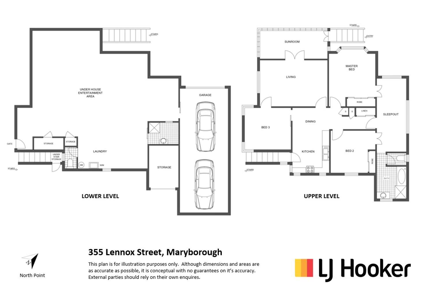 Floorplan of Homely house listing, 355 Lennox Street, Maryborough QLD 4650