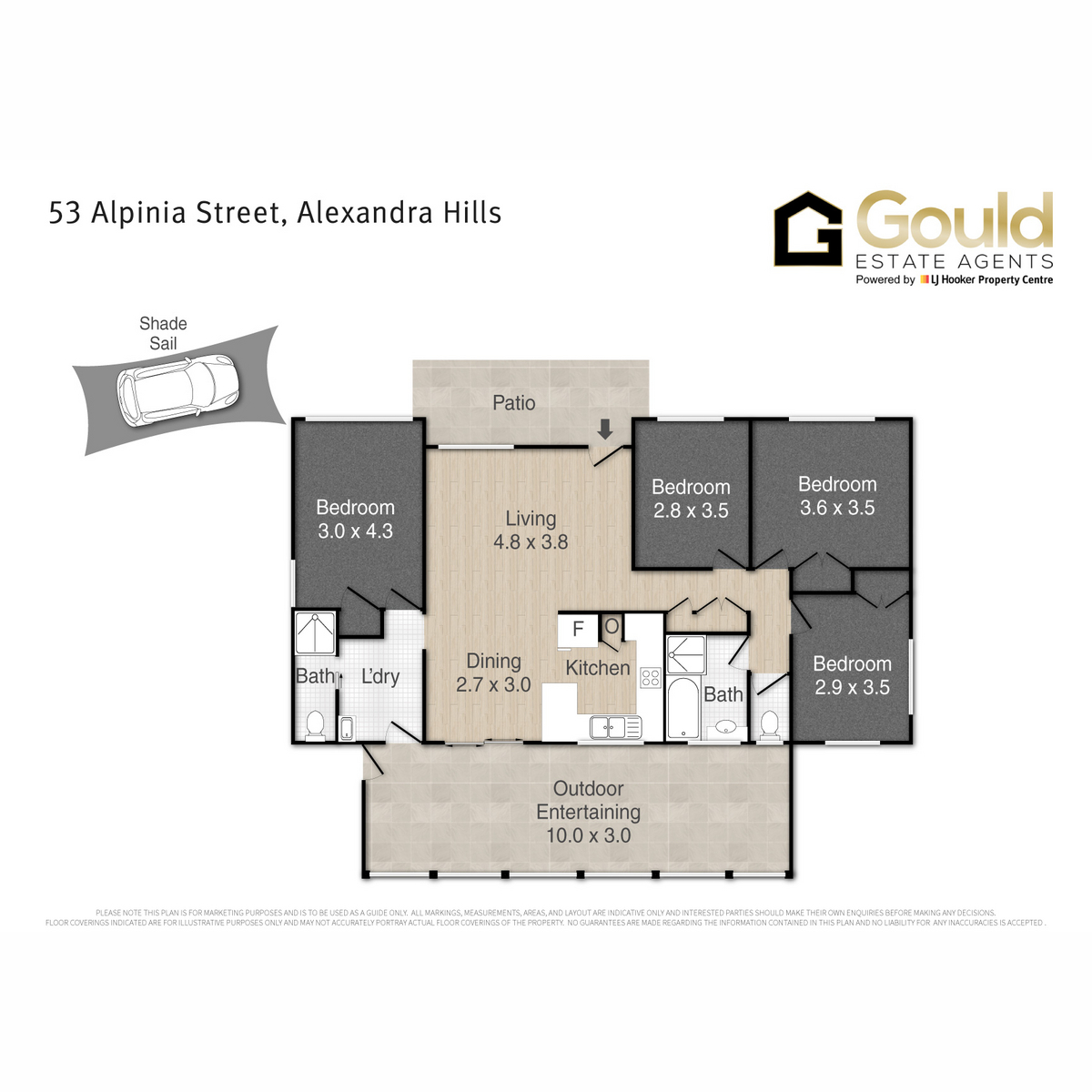 Floorplan of Homely house listing, 53 Alpinia Street, Alexandra Hills QLD 4161