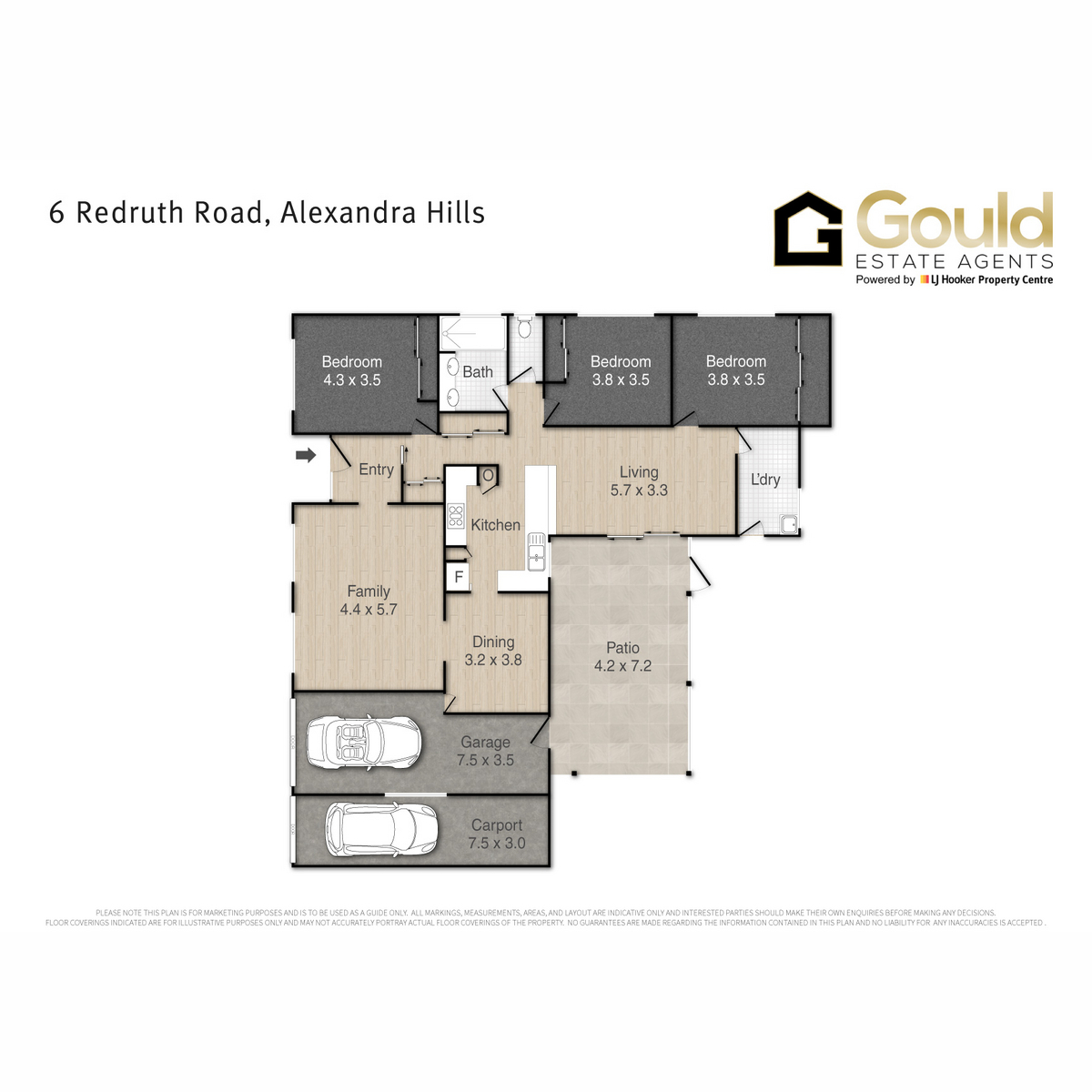 Floorplan of Homely house listing, 6 Redruth Road, Alexandra Hills QLD 4161