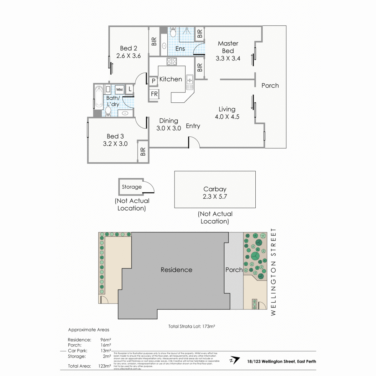 Floorplan of Homely apartment listing, 18/123 Wellington Street, East Perth WA 6004