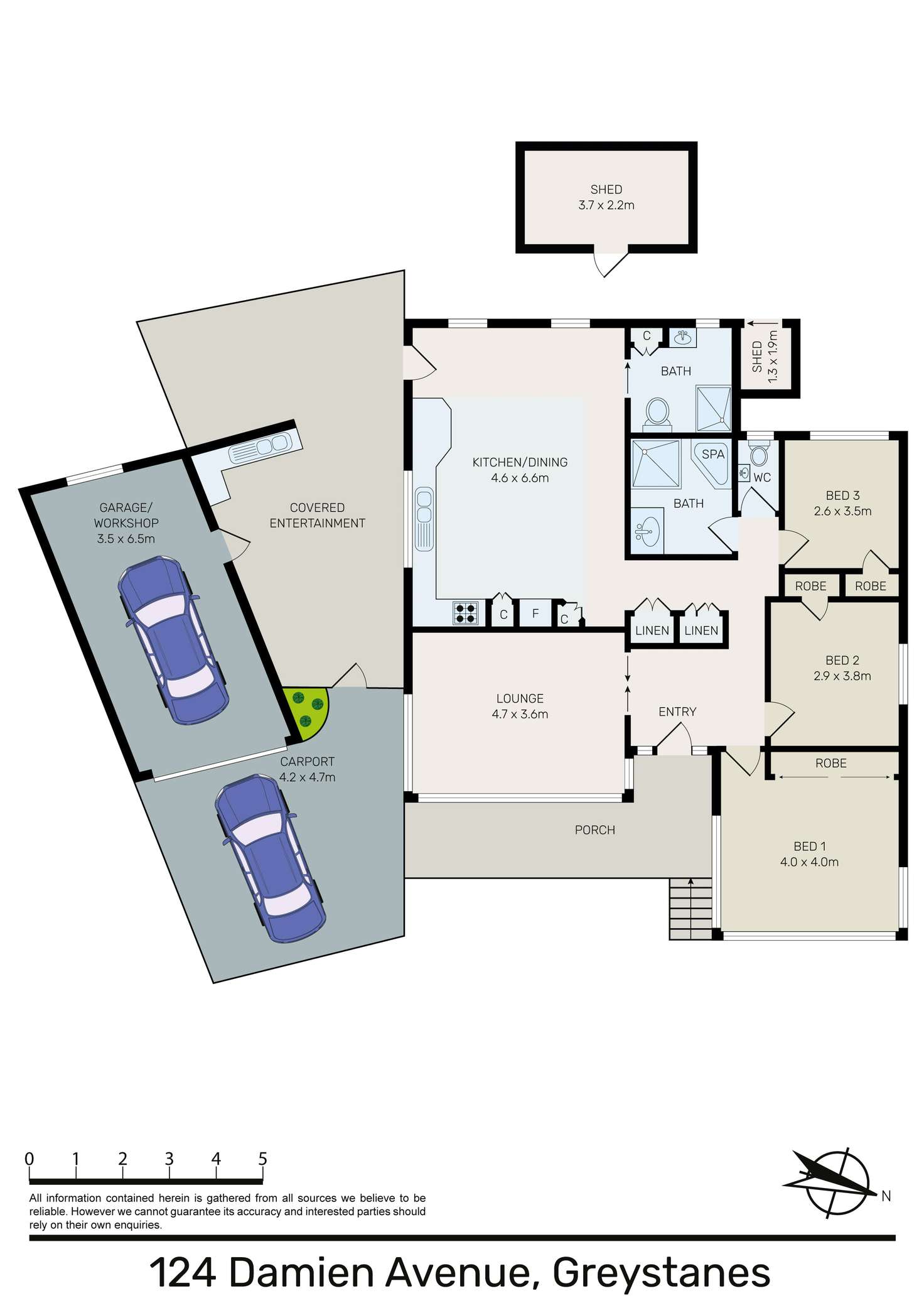 Floorplan of Homely house listing, 124 Damien Avenue, Greystanes NSW 2145