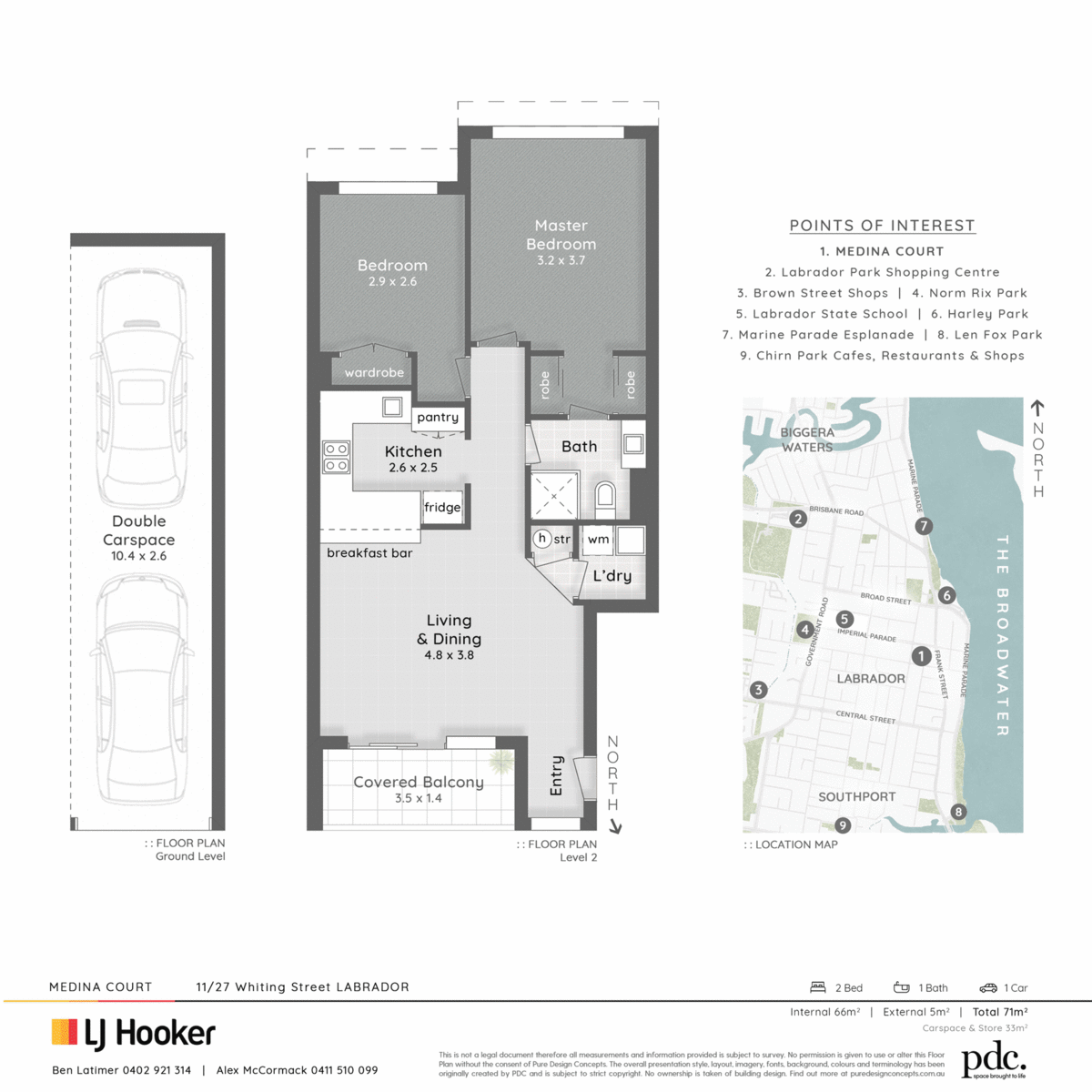 Floorplan of Homely unit listing, 11/27 Whiting Street, Labrador QLD 4215