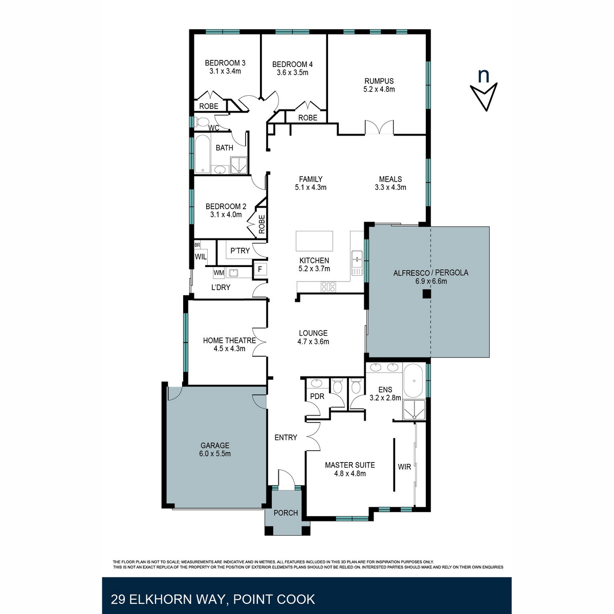 Floorplan of Homely house listing, 29 Elkhorn Way, Point Cook VIC 3030