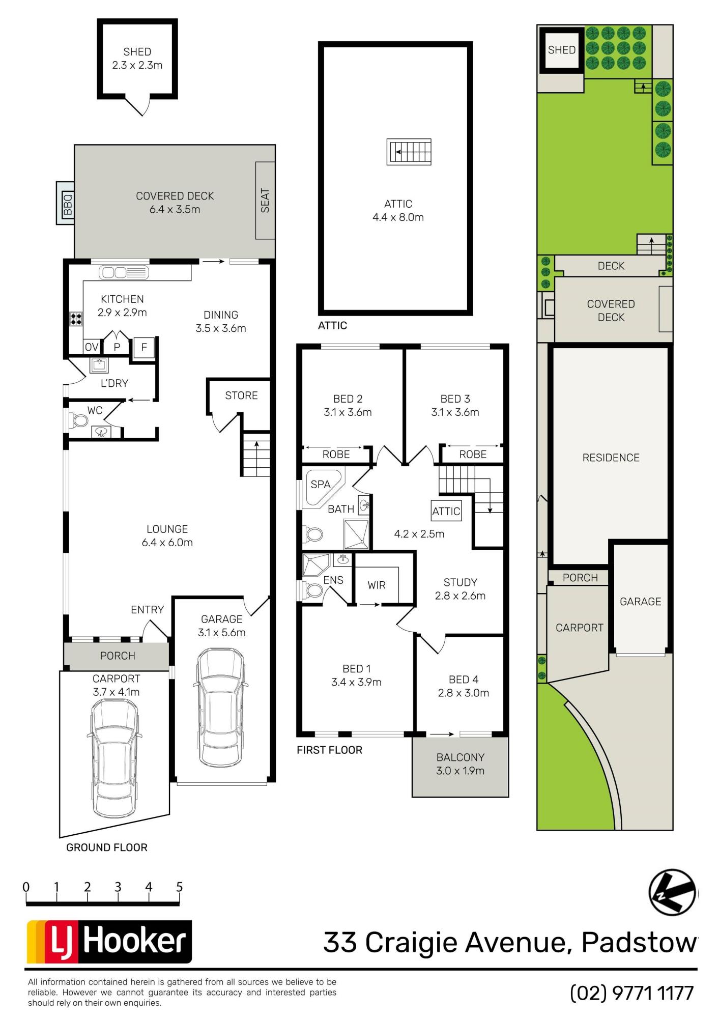 Floorplan of Homely semiDetached listing, 33 Craigie Avenue, Padstow NSW 2211