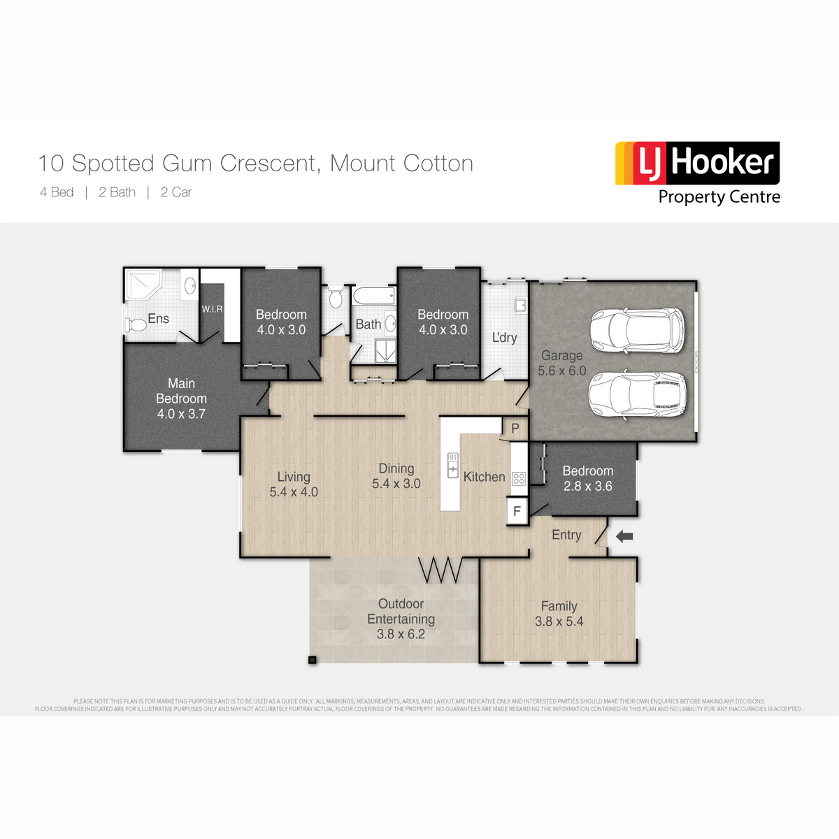 Floorplan of Homely house listing, 10 Spotted Gum Crescent, Mount Cotton QLD 4165