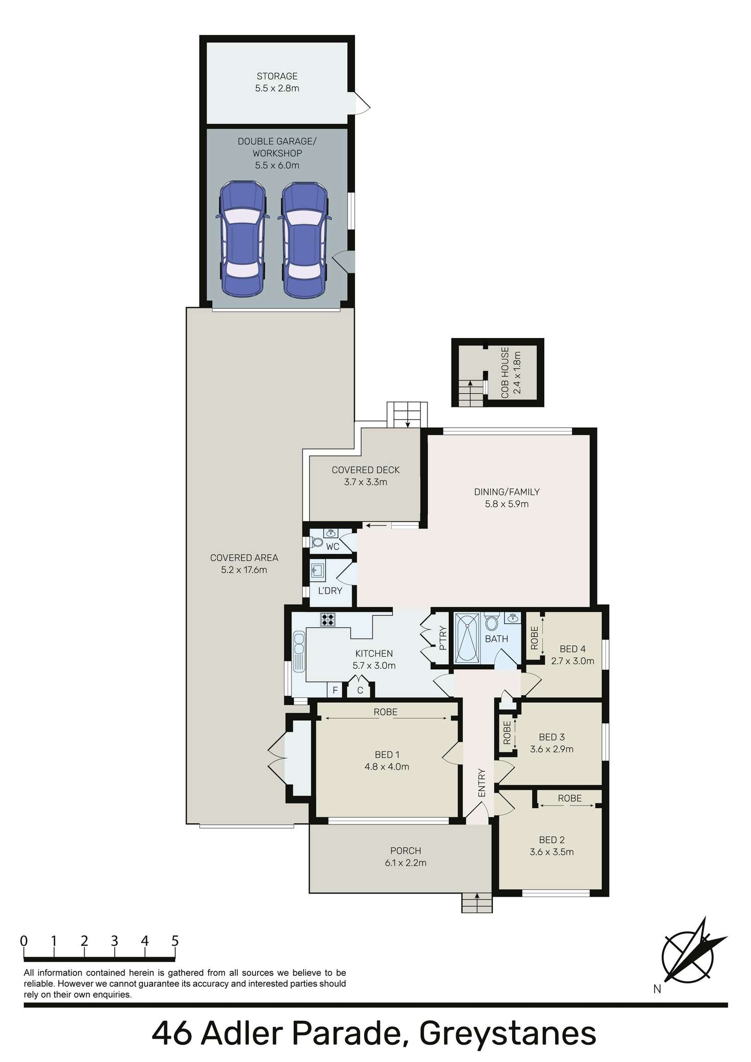 Floorplan of Homely house listing, 46 Adler Parade, Greystanes NSW 2145