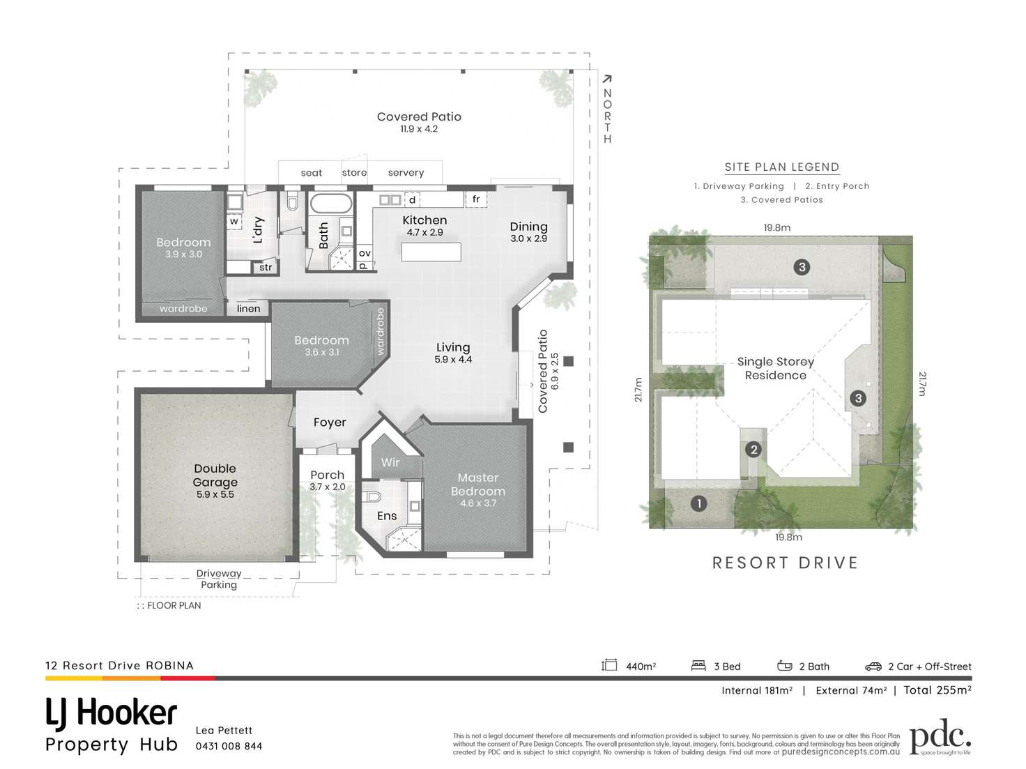 Floorplan of Homely house listing, 12 Resort Drive, Robina QLD 4226