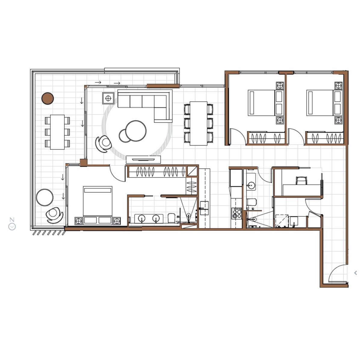 Floorplan of Homely apartment listing, 603/372 Marine Parade, Labrador QLD 4215