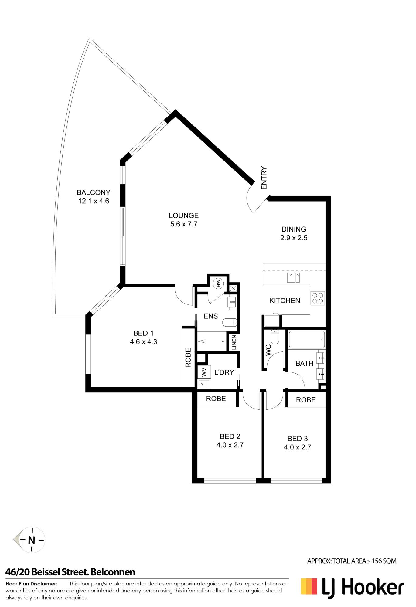 Floorplan of Homely house listing, 46/20 Beissel Street, Belconnen ACT 2617