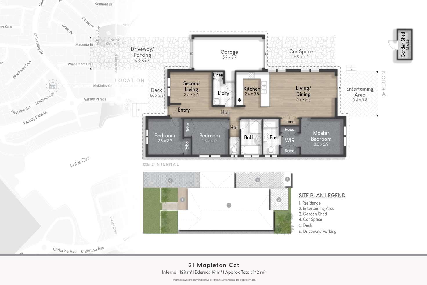 Floorplan of Homely house listing, 21 Mapleton Circuit, Varsity Lakes QLD 4227