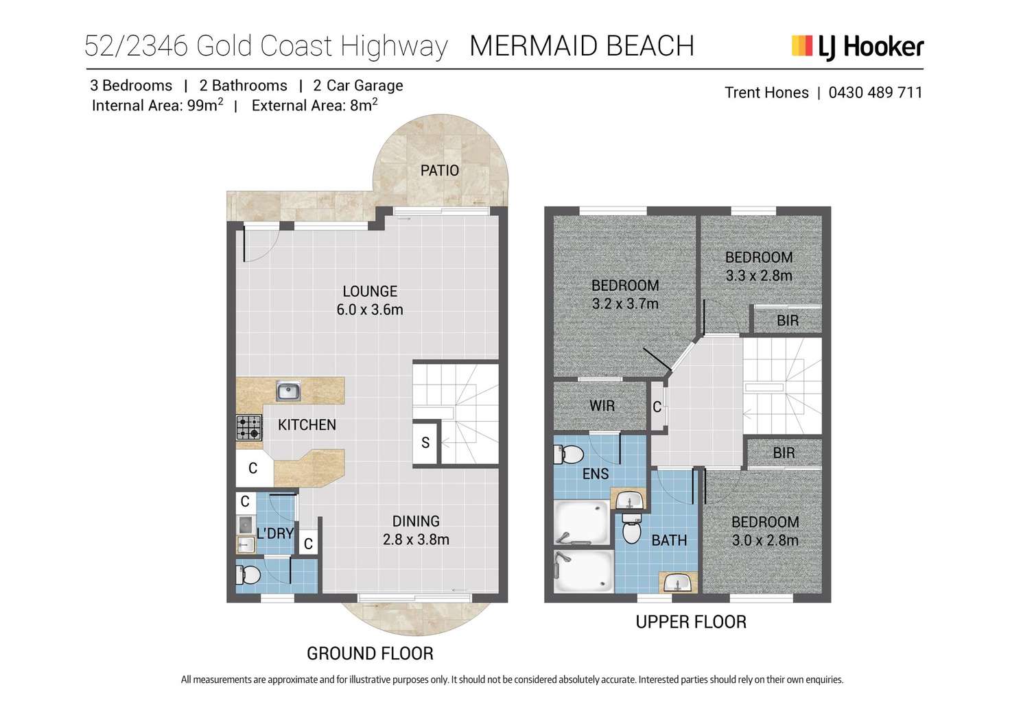 Floorplan of Homely townhouse listing, 52/2342-2358 Gold Coast Highway, Mermaid Beach QLD 4218