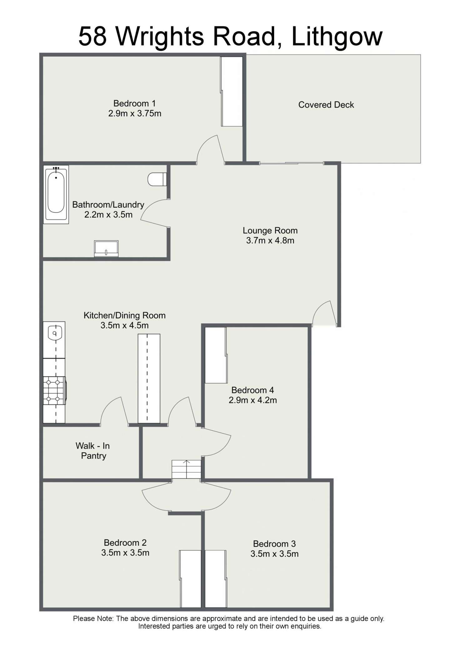 Floorplan of Homely house listing, 58 Wrights Road, Lithgow NSW 2790